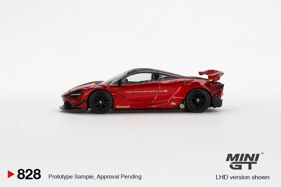 MINIGT 1/64 McLaren 720S LBWorks Gem Rood MGT00828-CH Auto Legering Motorvoertuig Diecast Metalen Model Kinderen Speelgoed Jongens