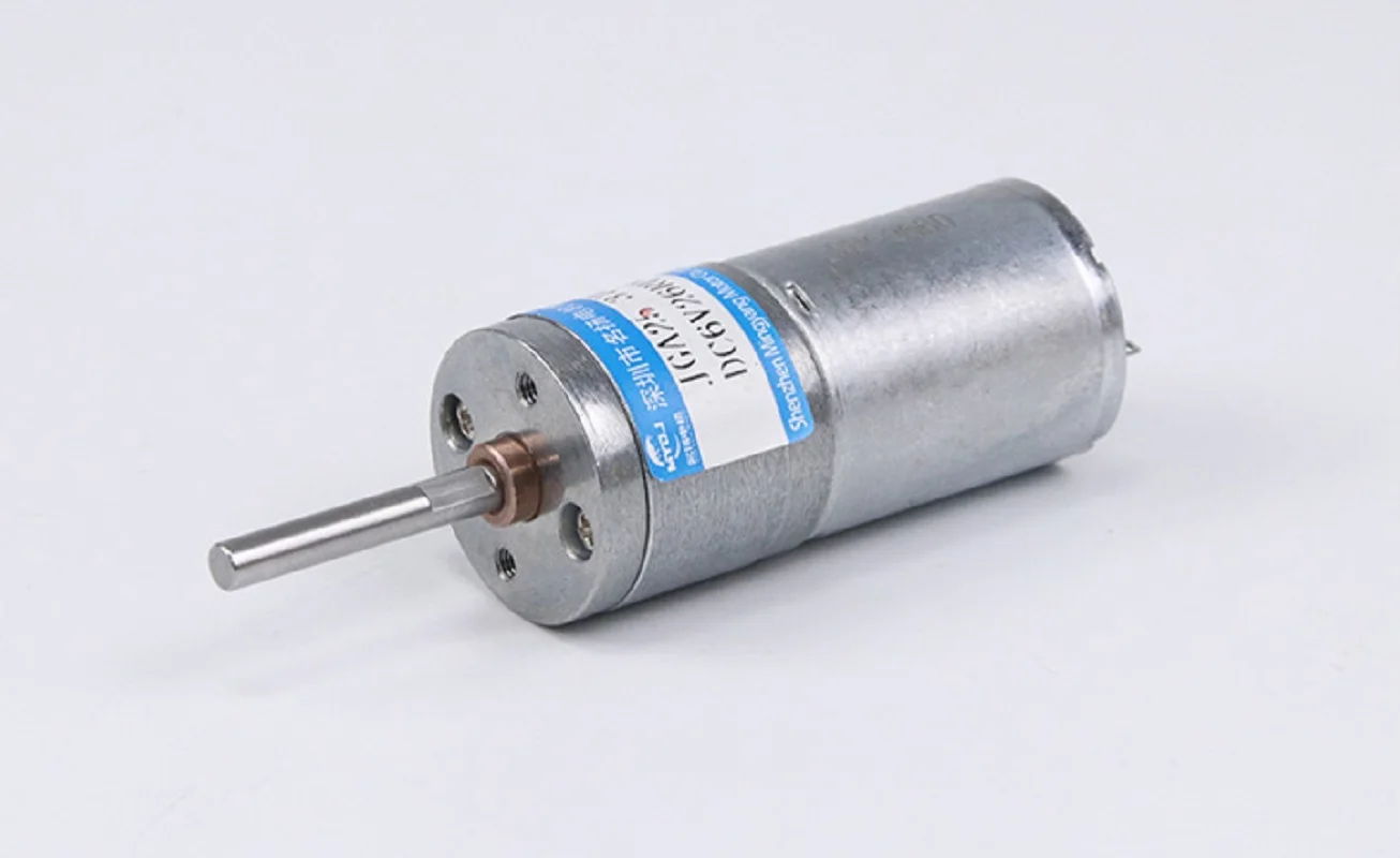 JGA25-370 25MM DC Gear Motor arc-en-ciel Arbre 6V 12V 24V Vitesse Réglable Peut CW CCW Basse Vitesse Grand Couple Moteur