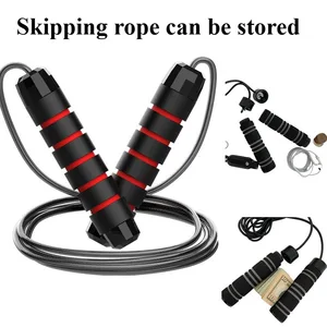 1PCS The New Jump Rope Steel Wire Skipping Exercise Adjustable Jumping Fitness Workout Training Home Sport Equipment Tangle-Free