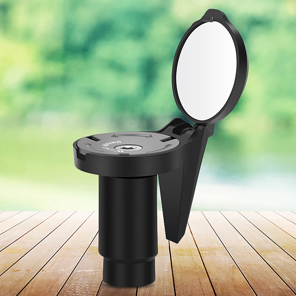 مرآة الرؤية الخلفية لركوب الدراجات محدبة قابلة للتعديل للدراجة الجبلية مرآة الرؤية الخلفية ذات نهاية المقود الشفاف ملحقات محمولة للرياضة في الهواء الطلق