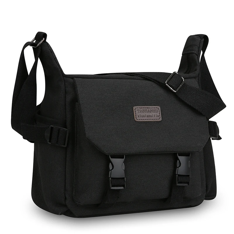 

Crossbody Bag Men Vintage Canvas Large Capacity Shoulder Messenger Bag Casual Outdoor Travel Daily Commute Sling Hand Pouch