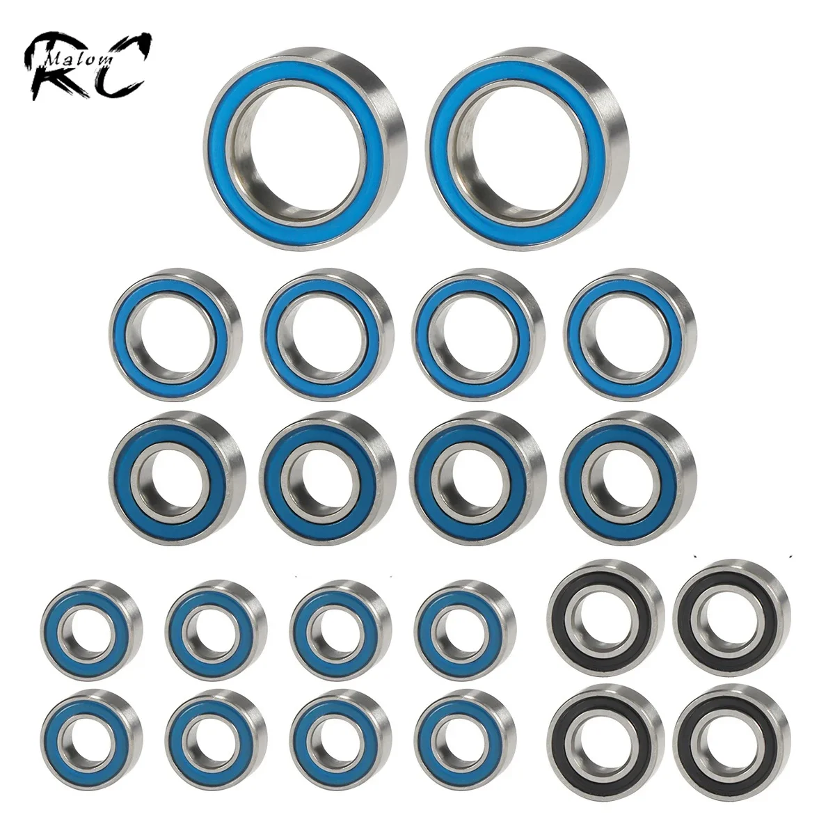 22PCS Steel Sealed Bearing Kit for 1/18 RC Crawler TRX4M Defender Bronco K10 Axles Transmission Upgrade Parts