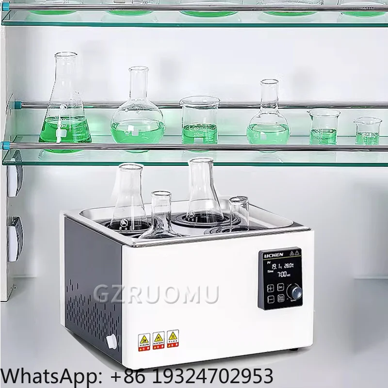 WB-1/2/4 Hole Intelligent Constant Temperature Water Bath Pot Adjustable LCD Anti-Dry Burning Lab Electro-Thermal Water Bath Box