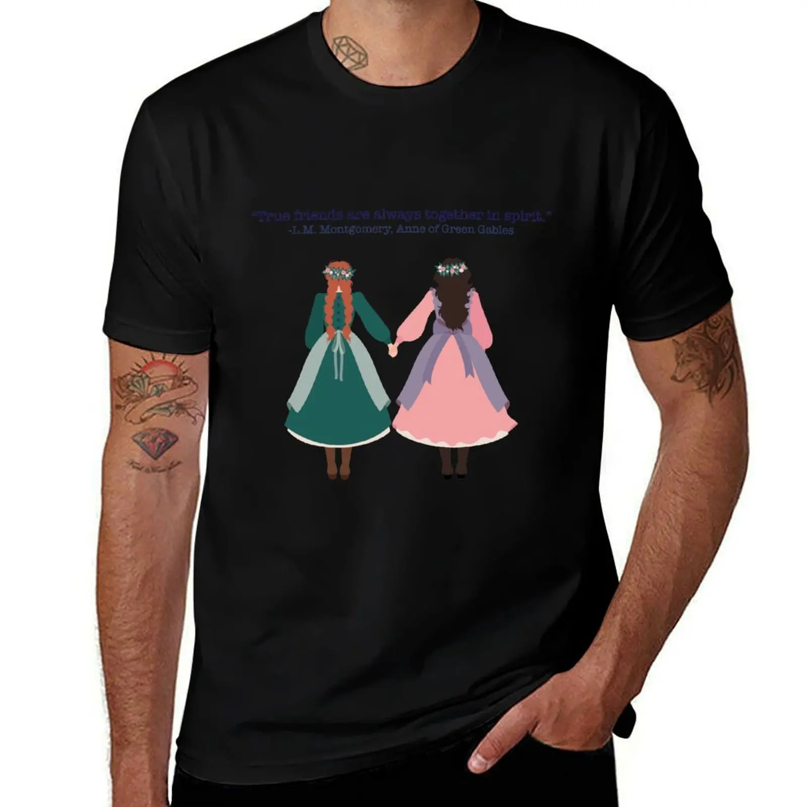 

“True friends are always together in spirit. T-Shirt Clothing funny gifts sweat mens graphic t-shirts big and tall