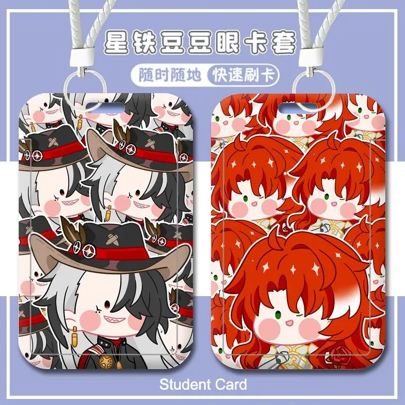 Honkai-Star Rail Grupo de Rostos Tampa Do Ônibus Caso, Titular Do Cartão, Banco De Negócios, Retrátil, Cartões De Crédito, Titulares De ID, Mangas De Proteção