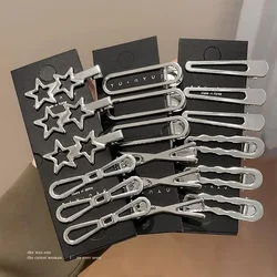 3 stks/set Zoete Mode Metalen Haarspeld Antislip Haarspeld Geometrische Holle Haarspeld Vrouwen Haarspeld Haar Clip