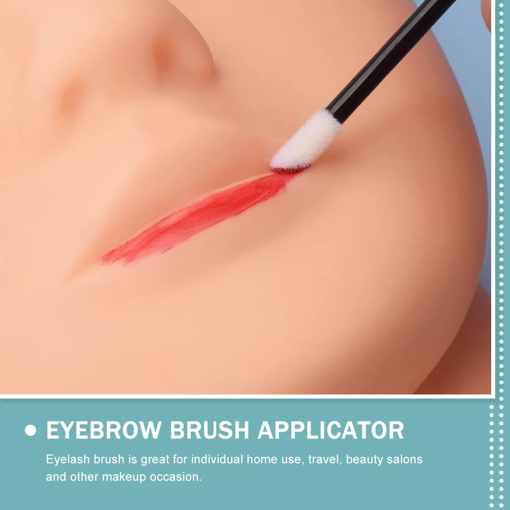 50pcs Eyelash Brush Brow Brushes Black Rod Blue Disposable Lashes Extensions mascara Wands Eyebrow Salon Travel