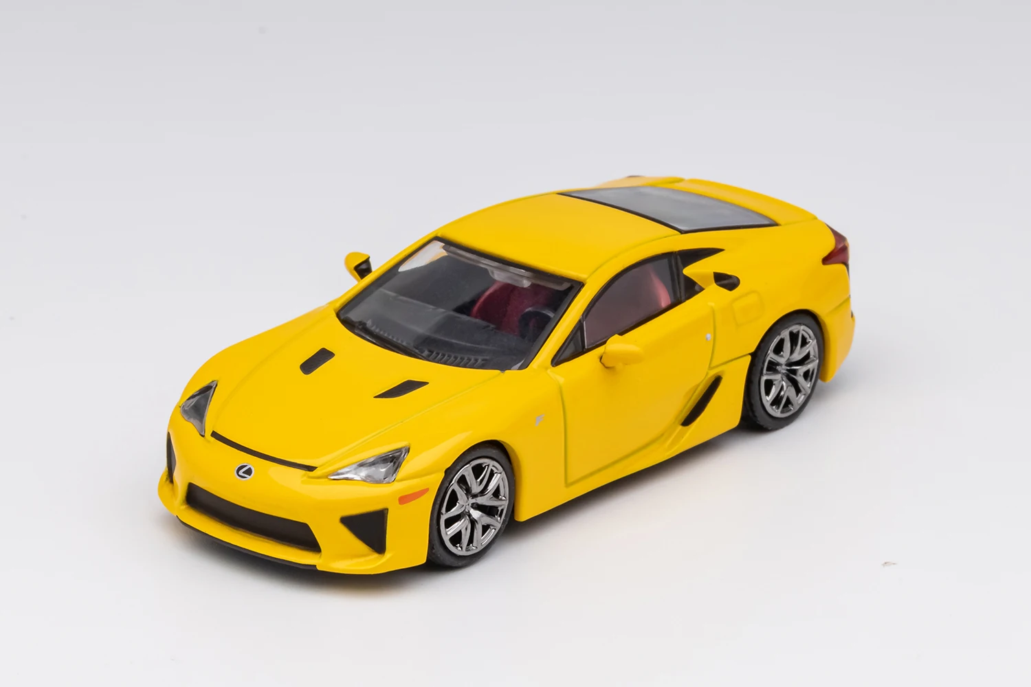 Modello di auto in lega pressofusa 1:64 LFA con base e vetrina in acrilico - Giocattolo regalo da collezione con replica di supercar in metallo