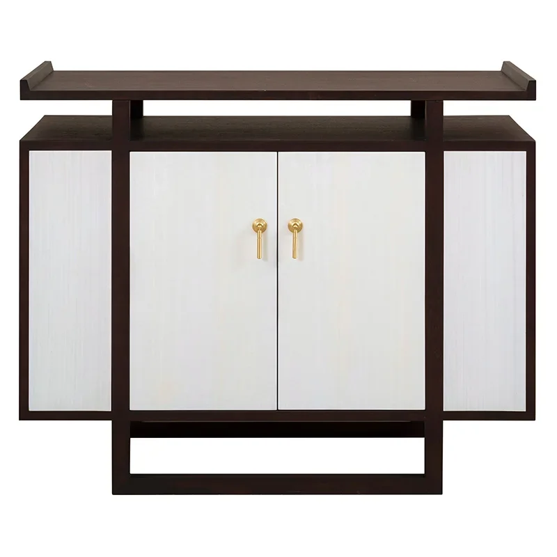 

Modern new Chinese entrance table Premium entranceHome storage cabinet Solid wood decoration cabinet Wall