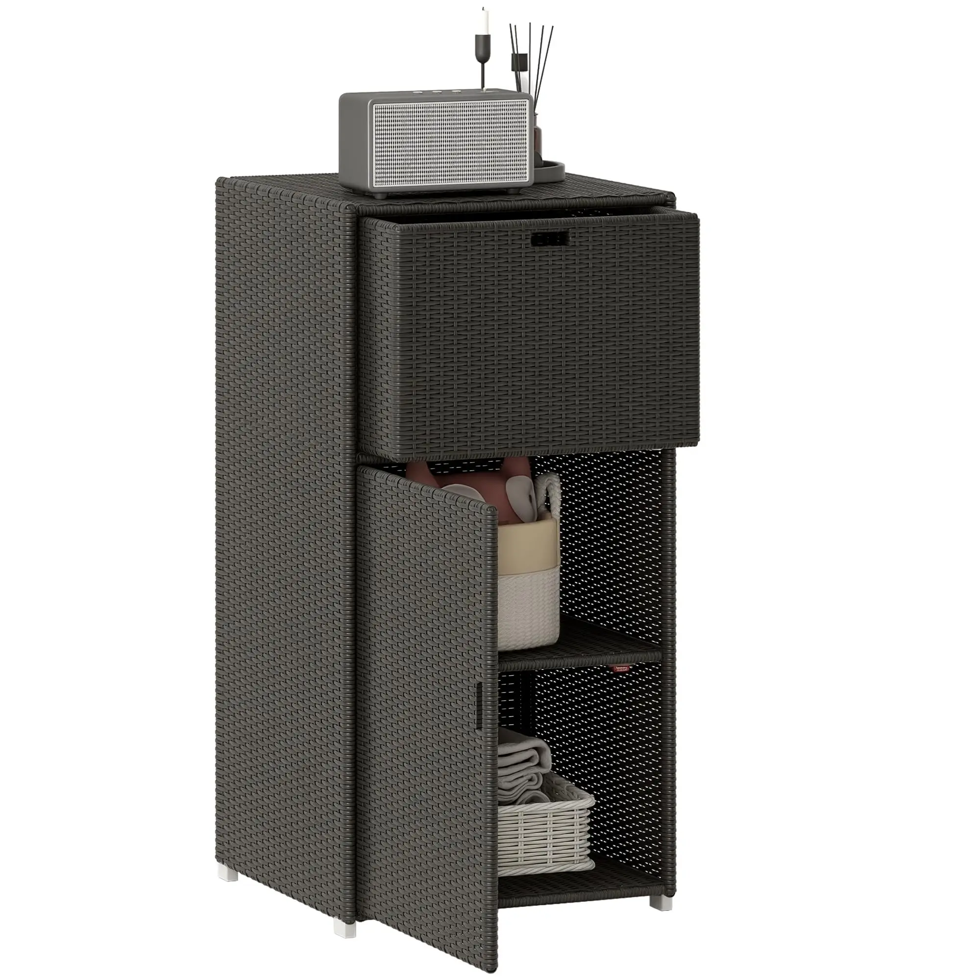 Outdoor Towel Rack & Pool Storage 24