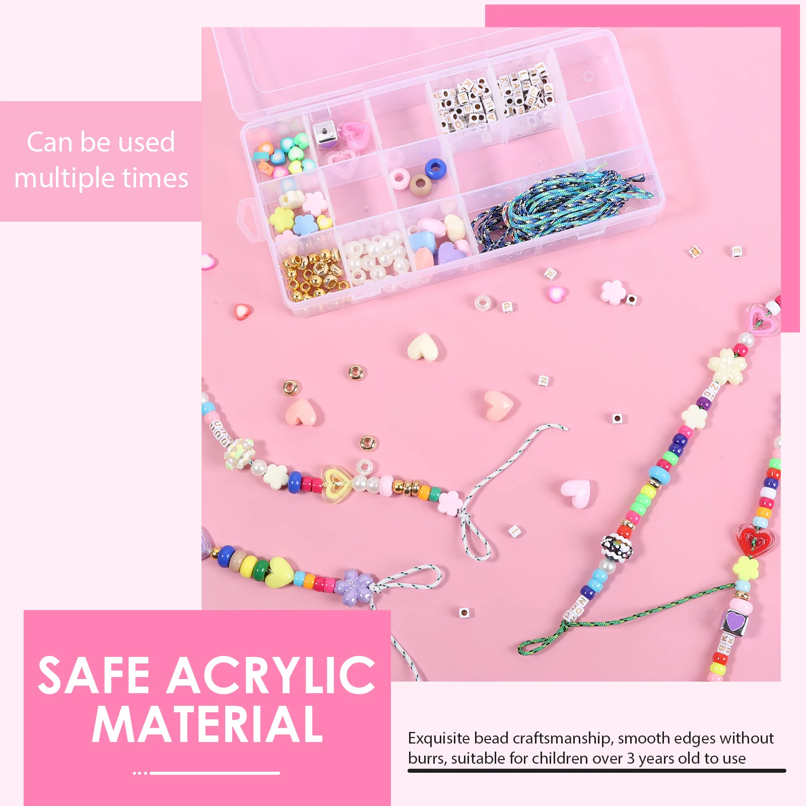 421PCS Beaded Keychain Making - огляд і ціна Embellishment Crafts