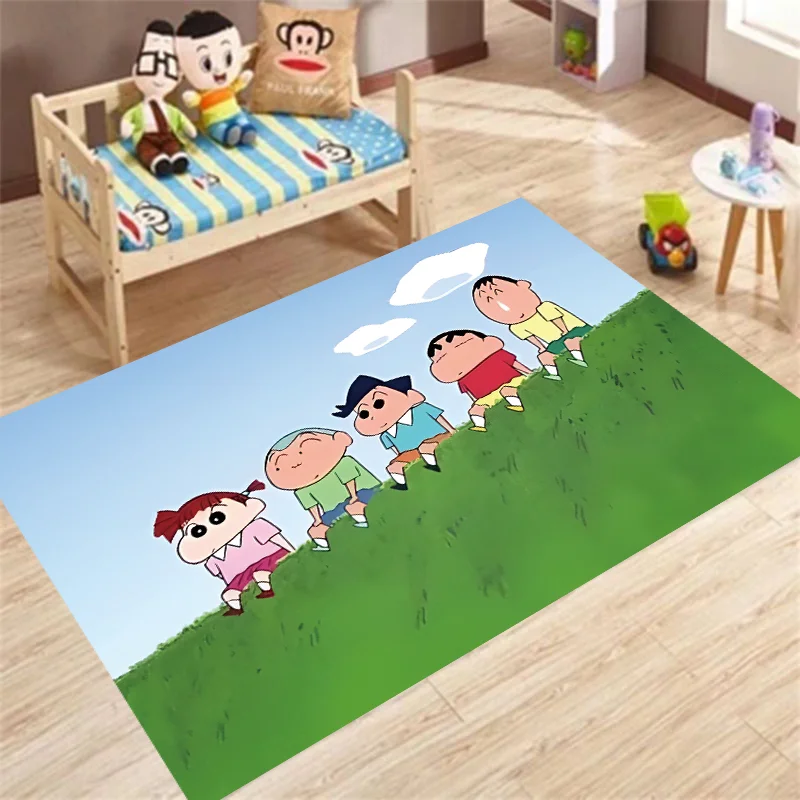Anime Crayon S-Shins C-Chan Kitchen Mat Kids Room Bedroom Decoration Balcony Anti-Slip Doormat Living Room Hallway Bath Home Dec