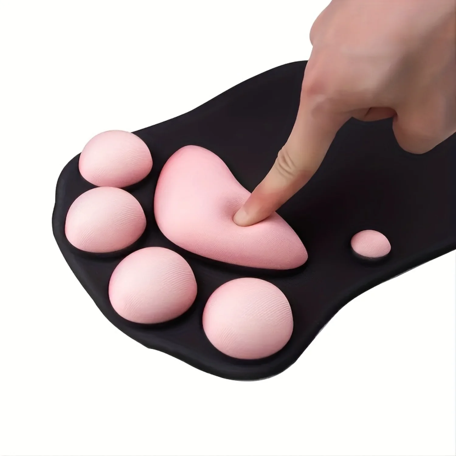 Cute And Functional  1pc Silicone Wrist Cat Claw Mouse Pad