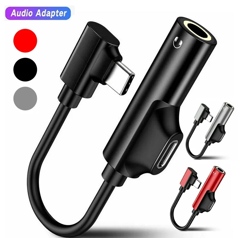 

2в1 USB Type C к разъему 3,5 мм, адаптер для наушников, Aux-кабель, чехол для наушников Samsung Huawei, адаптеры USB Type C 3,5 Jack