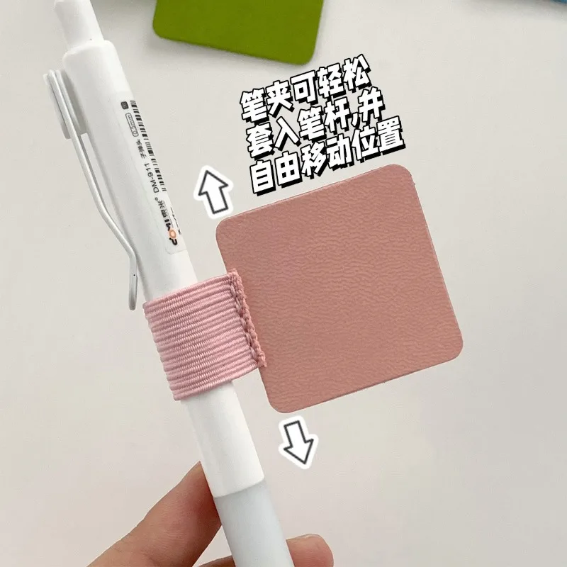 2Pcs Pen Loop Holder Self Adhesive Pencil Holders Pen Loop Clips Universal Notebook Elastic Loop Cover for Diary Planner Clip