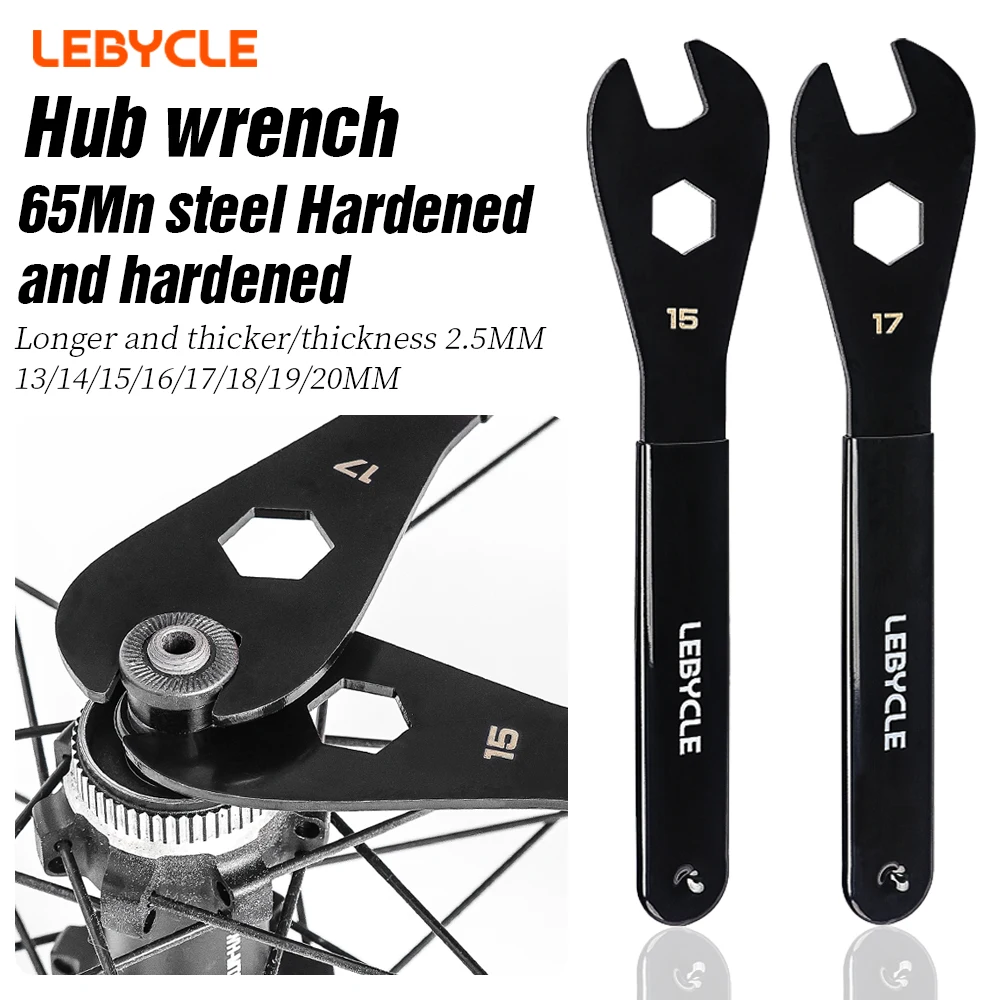 LEBYCLE MTB Bicycle Hub Cone Wrench 13 14 15 16 17 18 19 20mm Open Hub Wrench Road Bike Wheel Pedal Repair Tool