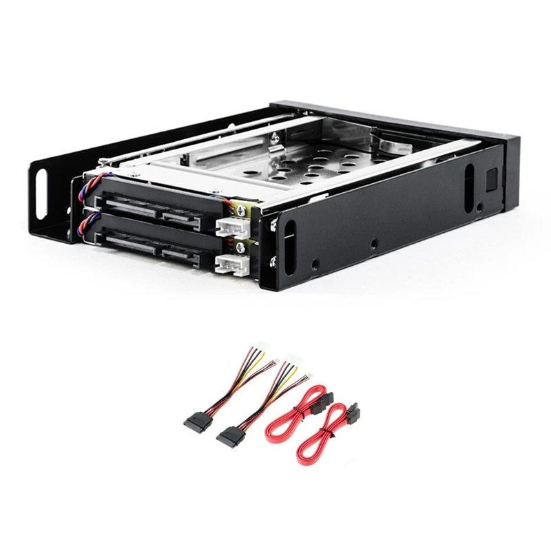 2.5 Inch SSD HDD Enclosure Tray 2-Bay Disk Drive SATA Floppy Drive Enclosure Hard Disk Enclosure Extraction Box