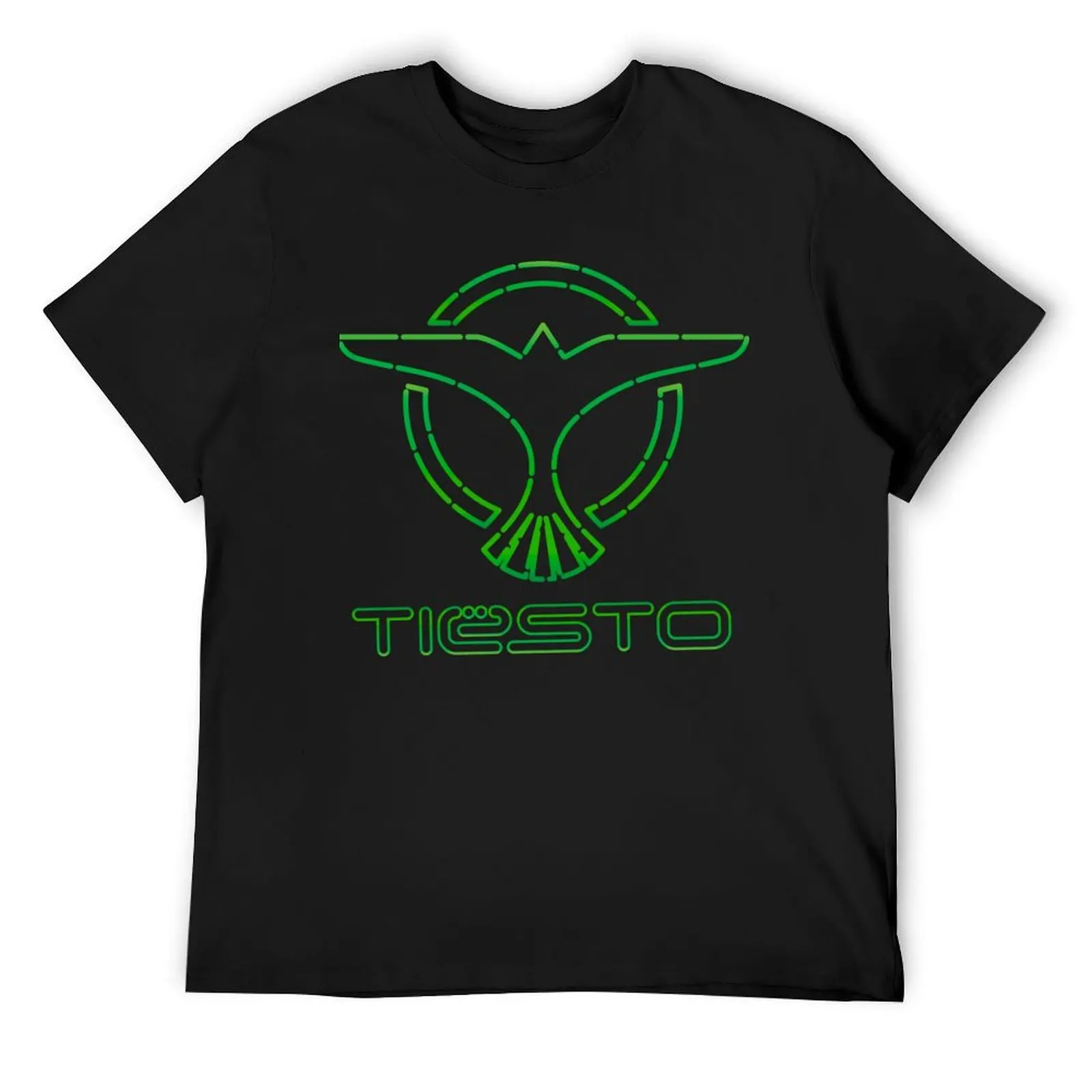 Best Selling DJ Tiesto Dotted Stripes Logo, Green T-Shirt man t shirt graphics Men's clothing