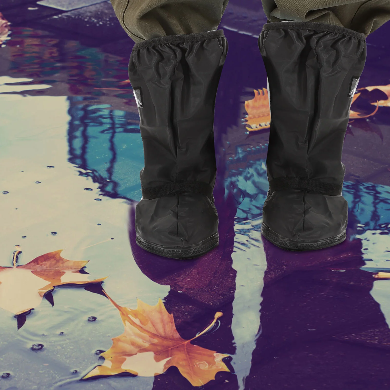 

Reusable Waterproof Shoe Covers Size Xl Lightweight Anti-Slip Rainproof Cycling Motorbike Boot Protectors Waterproof Shoe Cover