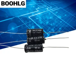 5PCS ELUM 470uf 35v Horizontal axial polarized aluminum electrolytic capacitor 35V 470uf 10X20mm