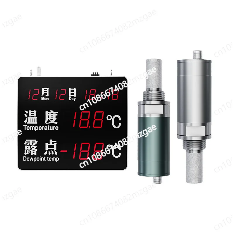 

industrial grade dew point meter, high-precision temperature and humidity display, lithium battery compressed