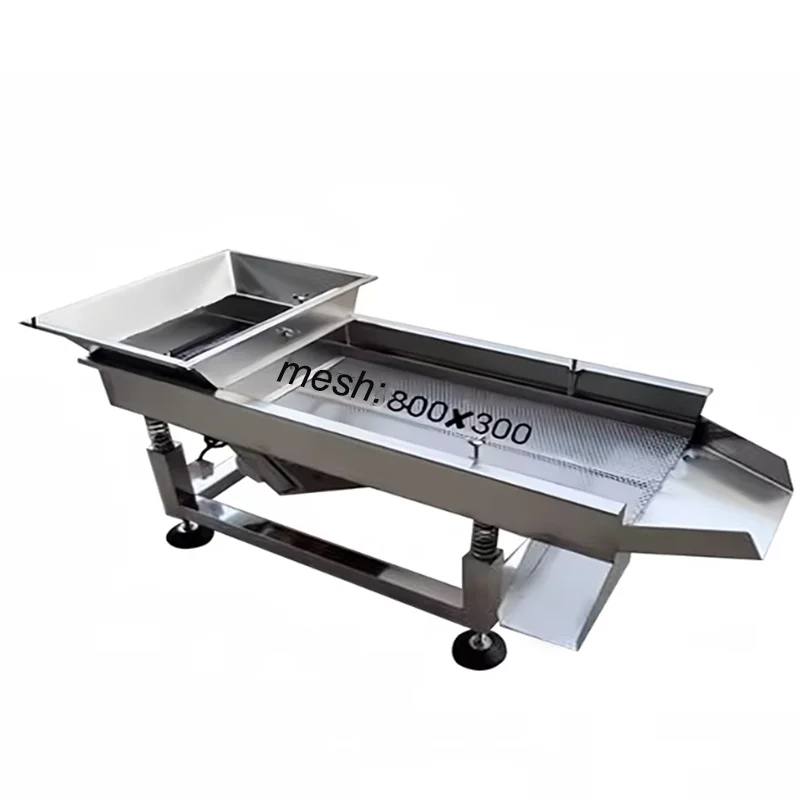 Single Layer 80*30cm Big Granule Sieve Machine Vibrating Electric Screen Electric Shock Electrostatic Material Screening Machine