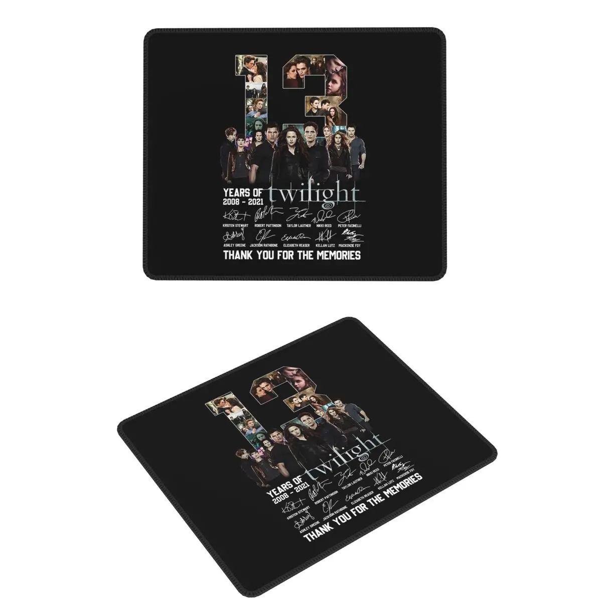 

13 Years Of The Twilight Saga Signature , Twilight Cast , Twilight Midnight Sun Movie Mouse Pad Computer Keyboard Mouse Mat