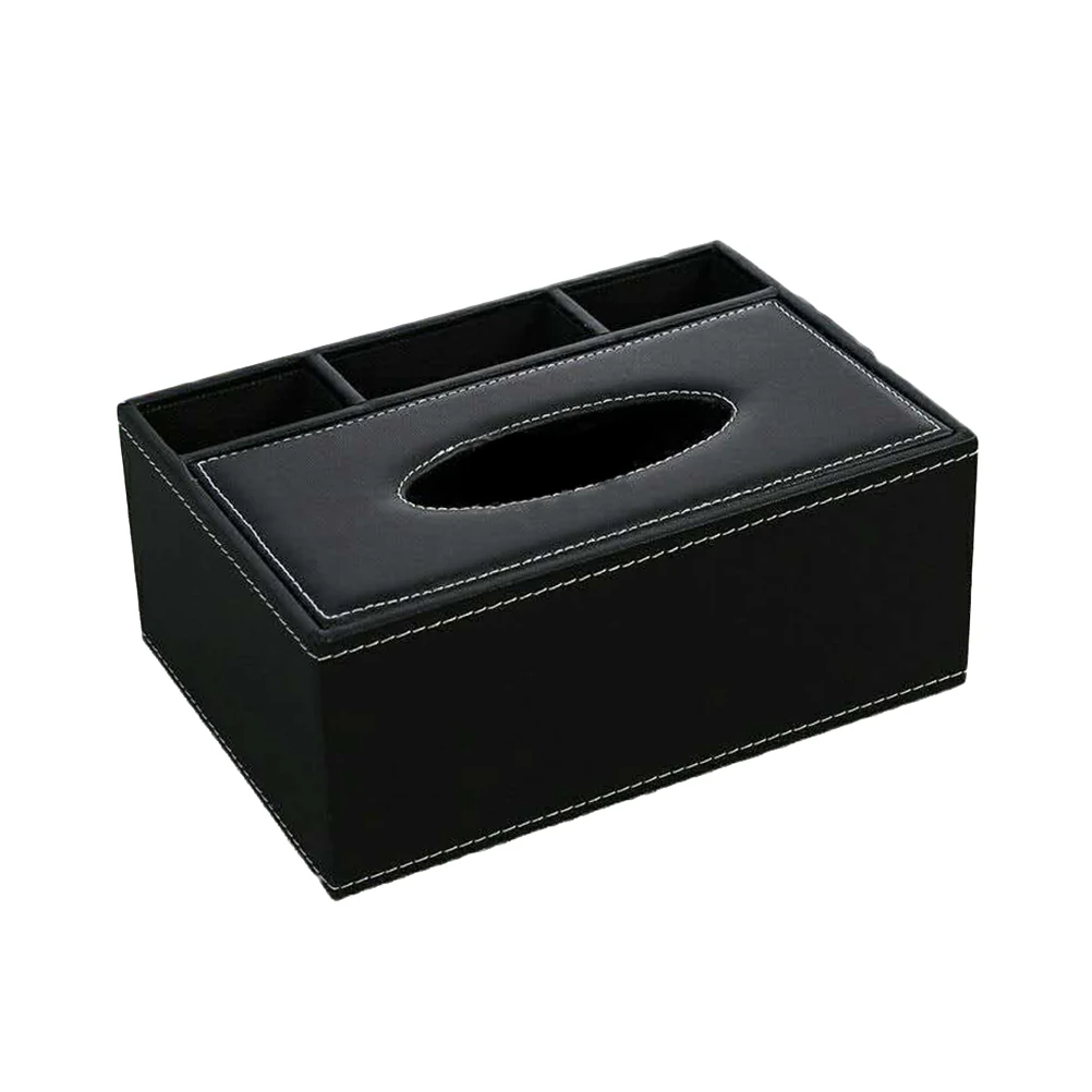 

Multifunctional Tissue Box Desktop Organizer Pencil Scissor Remote Holder Home Office Car Eco Friendly Storage