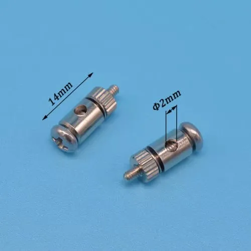 Servo Rudder Angle Linkage 2.0mm Metal Quick Adjuster Positioning Nut Compatible with 1.8/2mm Steel Wire Carbon Rods