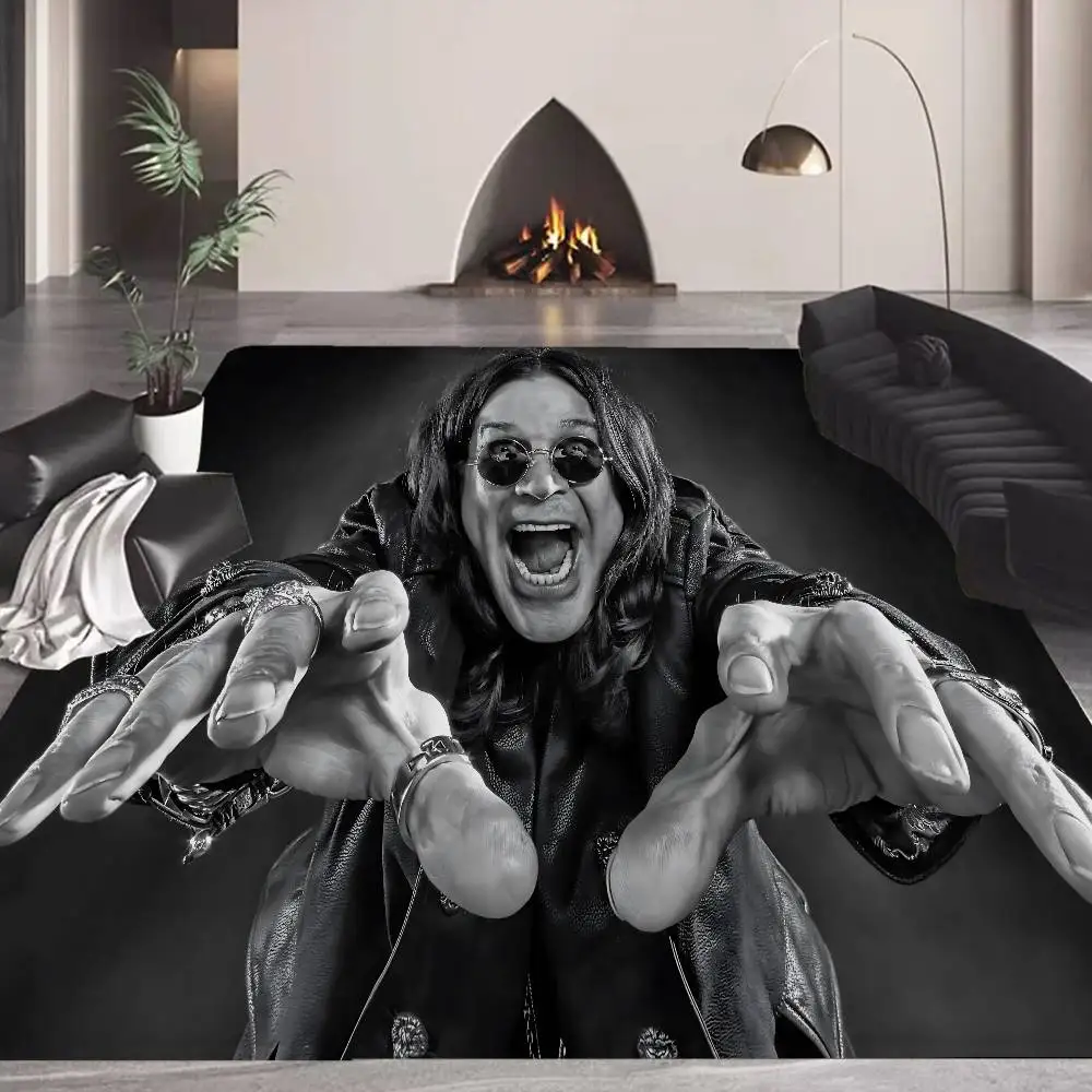 Classic Rock Singer O-Ozzy O-Osbourne Floor Mat Rectangle Anti-slip Home Soft Badmat Front Door Indoor Outdoor Mat Hotel Deco