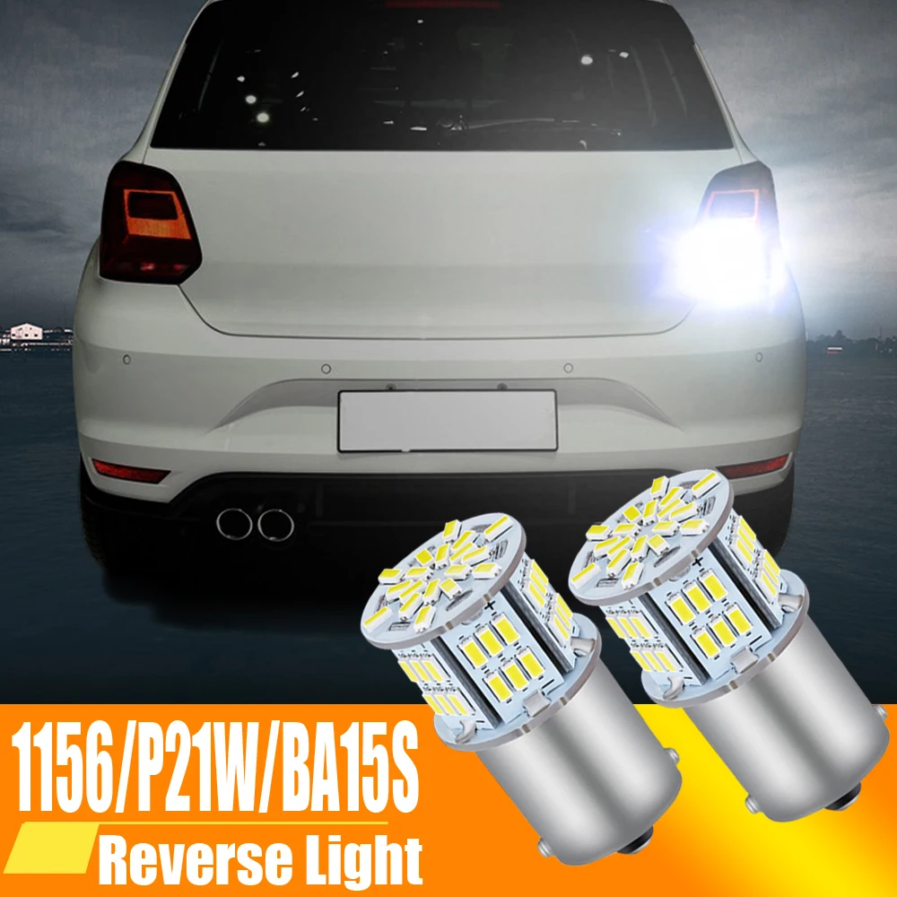 2 sztuki świateł cofania LED P21W BA15S Canbus do VW Passat B5 B5.5 B6 Golf mk3 mk4 mk5 mk6 3 4 5 6 Polo 6n 6r 9n Touran