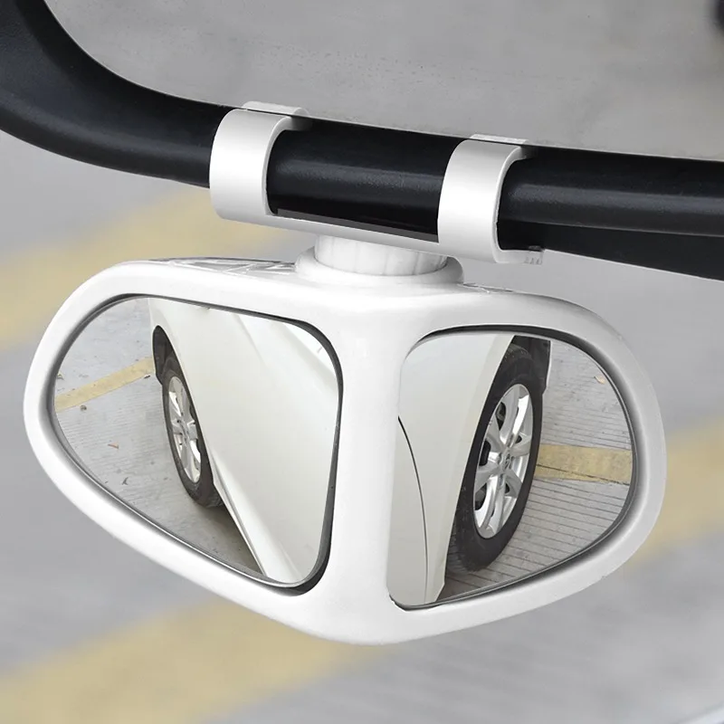 

Car front and rear wheel blind spot mirror 360 degree rearview round multi-function blind spot auxiliary mirror