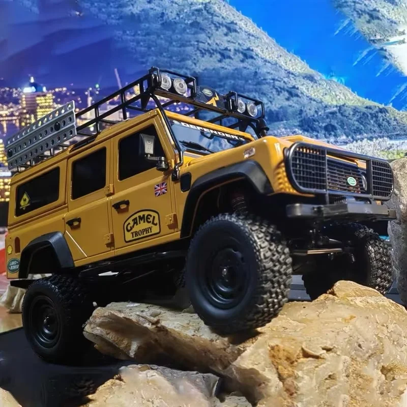 1/18 MN111 Full Scale Four-Wheel Drive Rc Remote Control Car Kit Version Rtr Version Climbing Off-Road Vehicle Model Toy Boy Gif