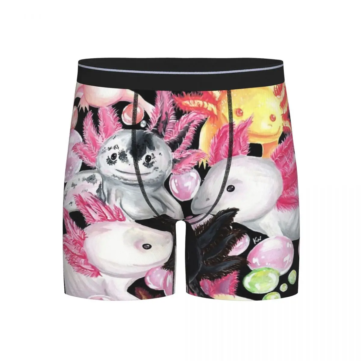 

Long Boxer Underpants Shorts Axolotl Sea Animal Panties Male Breathable Underwear for Homme Man Boyfriend Gifts