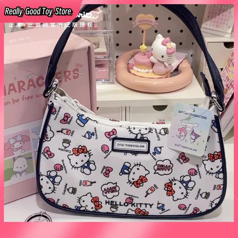 Miniso Hellokitty Kuromi Crossbody Bag All-Match Handbag Birthday Gift Series Girls' Send Girlfriends Practical High Value Gift