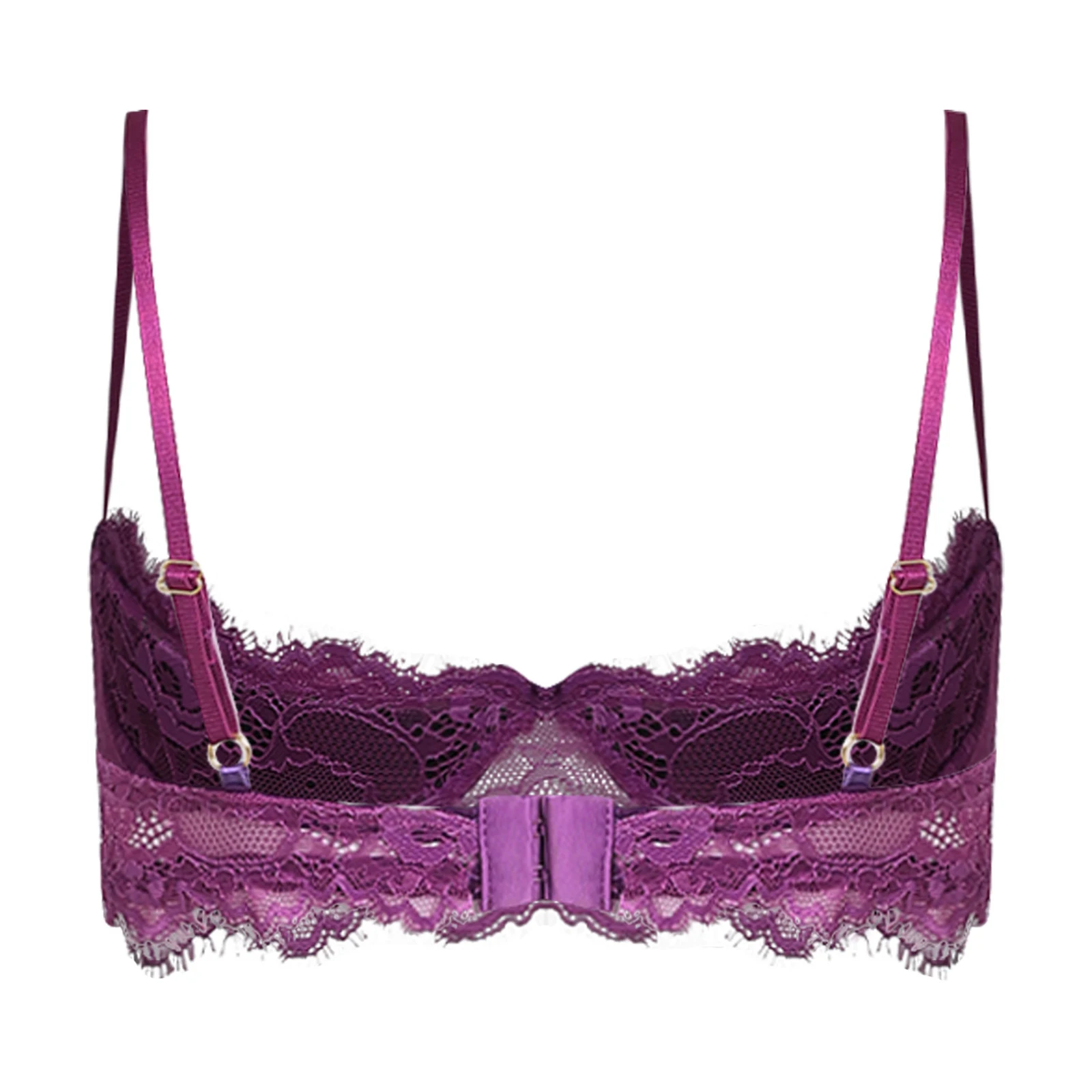 Womens Sexy Lace 1/4 Cup Under - Sheer Mesh Bra review and price