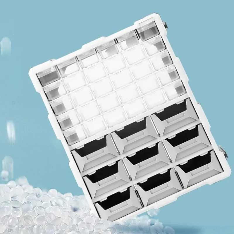 

Профессиональный ящик для хранения небольших деталей инструментов, многосеточный строительный блок, органайзер для электронных компонентов, ящик для инструментов с выдвижным ящиком