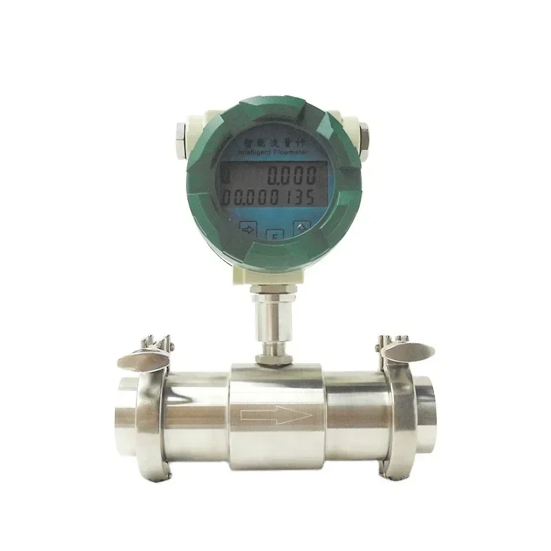 Shanghai  High Accuracy Food Grade Digital Milk Flow Meter Turbine  