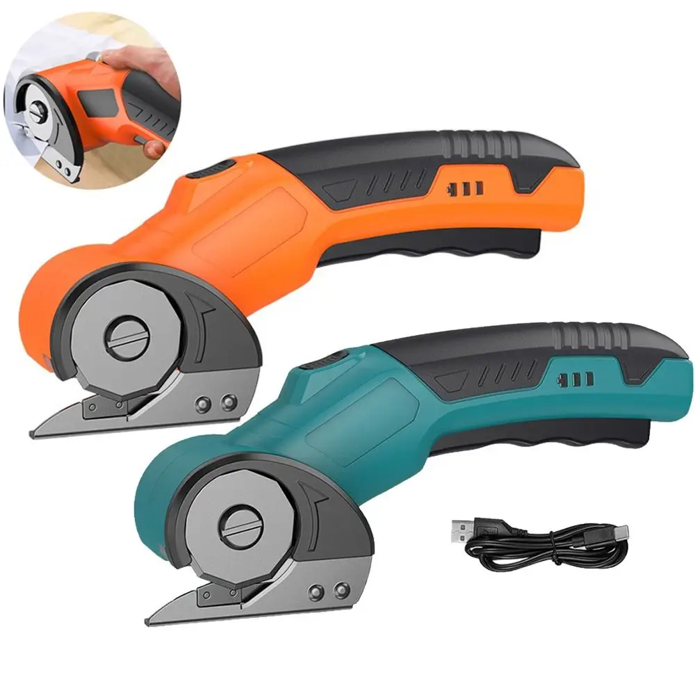 

Safety Lock Electric Shears Accurate Cutting Fast Cutting Cardboard Cutter Quiet Operation Non-slip Handle Rotary Scissors