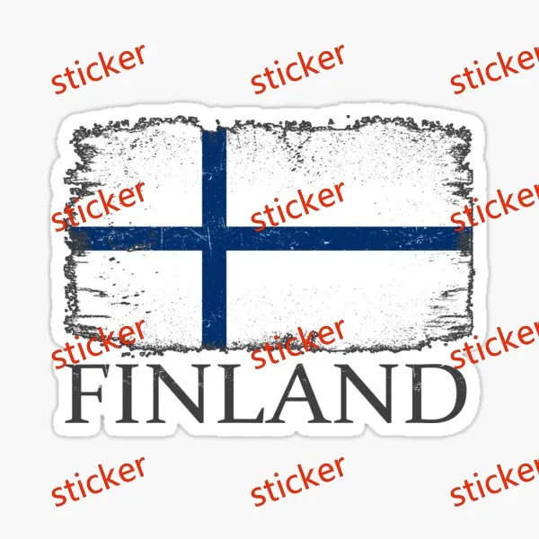 

Finland Car Vinyl Sticker Cover Scratches Decal For Auto Cars Bumper Trucks Windshield Windows Laptop