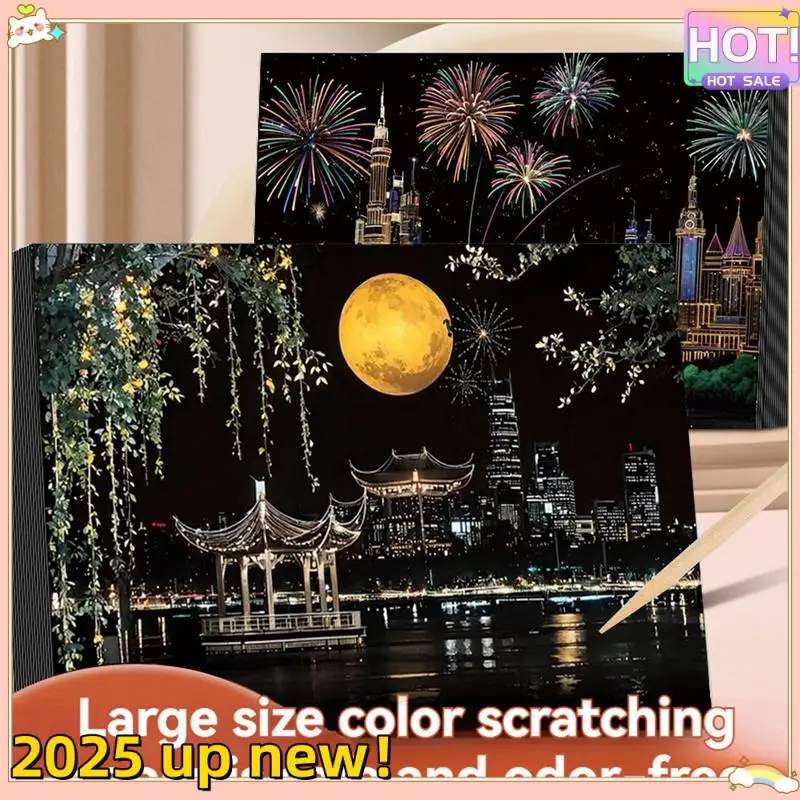 Classy-Handmade Accessories Adults Scratching Drawing Decompression Tool Toy Scraping Painting Birthday Gift DIY Craft