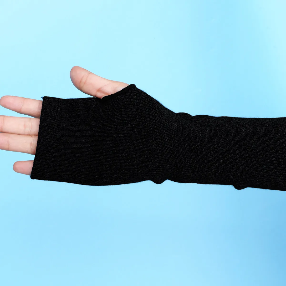 

1 пара теплых вязаных хлопковых нарукавников для защиты предплечий, зимние манжеты для велоспорта, гольфа, гребли, садоводства и активного отдыха на природе