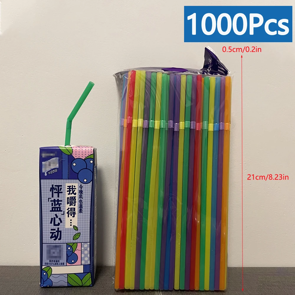 50-3000 Stuks Kleurrijke Rietjes Drank Stro Bar Bruiloft Keuken Accessoires Pajitas Sap Cocktail Stro Groothandel