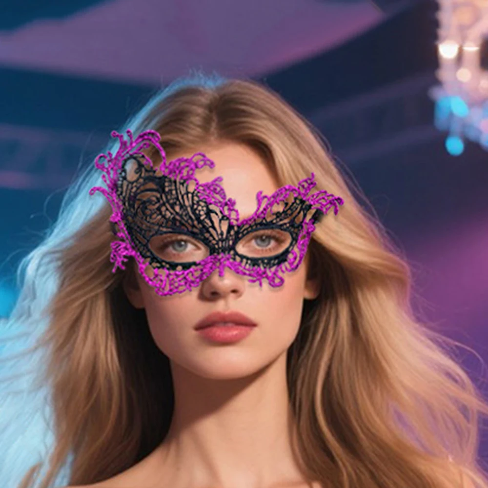 หน้ากากปาร์ตี้ หน้ากากแฟนซีแบบโปร่ง หน้ากากลูกไม้ครึ่งหน้า หน้ากากแฟนซีสร้างสรรค์สำหรับงานเต้นรำสวมหน้ากาก งานปาร์ตี้ฮาโลวีน