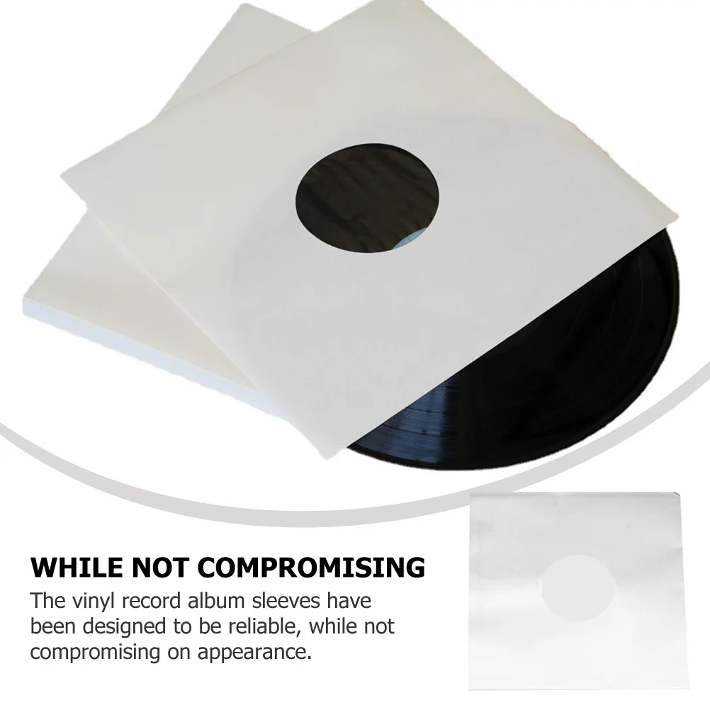 

6pcs Record Sleeves Black Vinyl Bag For Dust Protection Self-Adhesion Covers Album Protective Cover For Standard Vinyl Storage