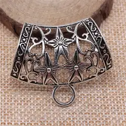 Bag Charm Hollow Star Scarf Buckle Jewellery Making Supplies 43x36x23mm 2pcs