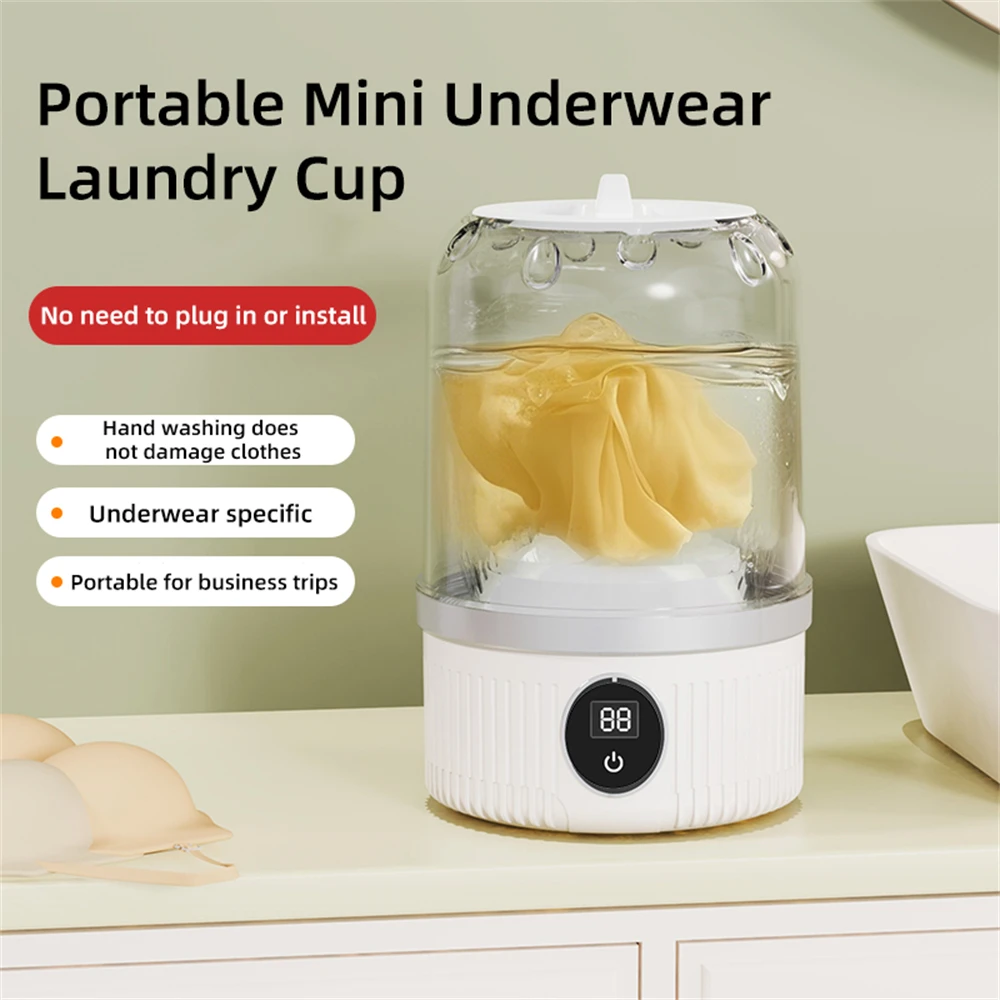 

2025 new charging mini washing machine for underwear and socks, portable wireless small student dormitory travel washing machine