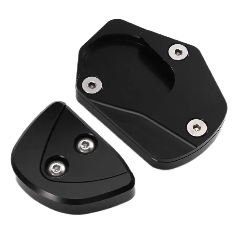AB98-For SYM ADXTG400 ADXTG 400 2024 2025 Compatible Motorcycle Side Stand Doot Kickstand Auxiliary Foot Pedal Support Plate Bla