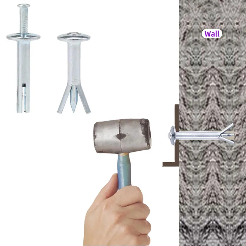 Hammer Drive Anchor M6 X 40/50/60mm Concrete Anchors 5-50Pcs Hammer Drive Nail for Concrete Brick Masonry Drive Expansion Nail