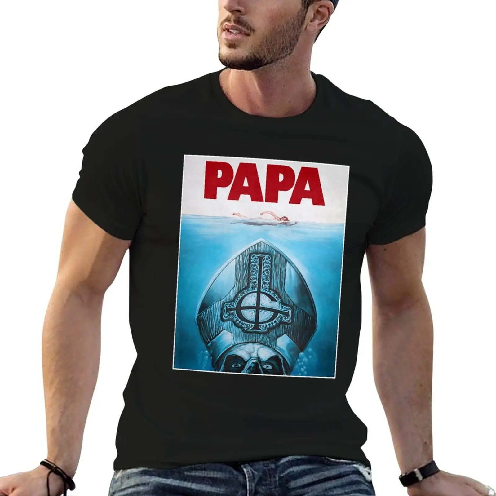 

Ghóst – Papa T-Shirt man t shirts cotton black cotton t-shirt plain for man package t shirts for man pack cotton T-shirt